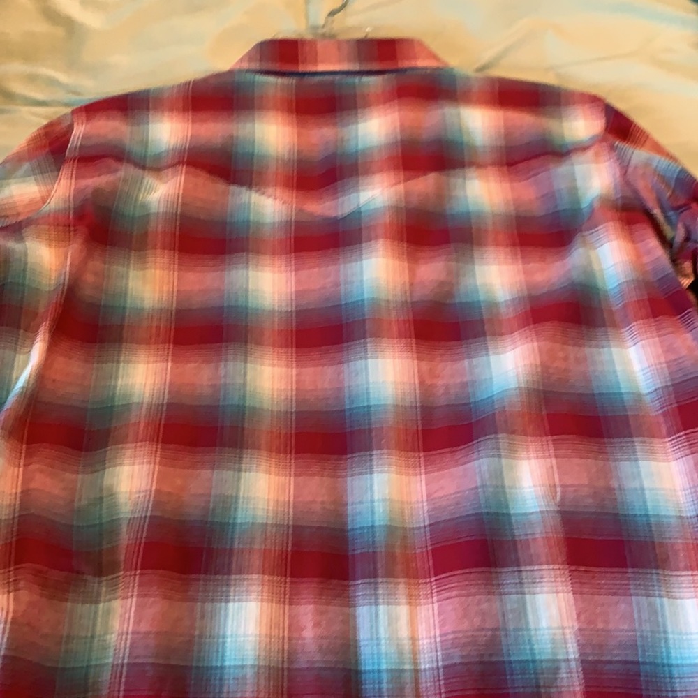 Wrangler button down plaid - Picture 2 of 2